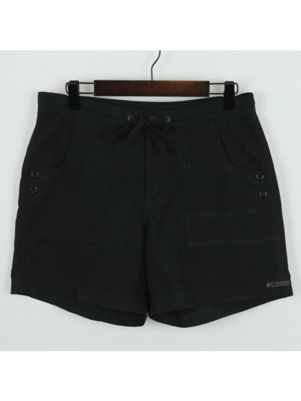 Columbia Women's Size Small Black Quick Dry High Waist Flat Front Shorts